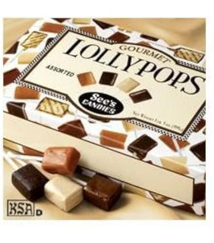 Amazon.co.jp: See's CANDIES Butterscotch Lollypops 1lb5oz【シーズ